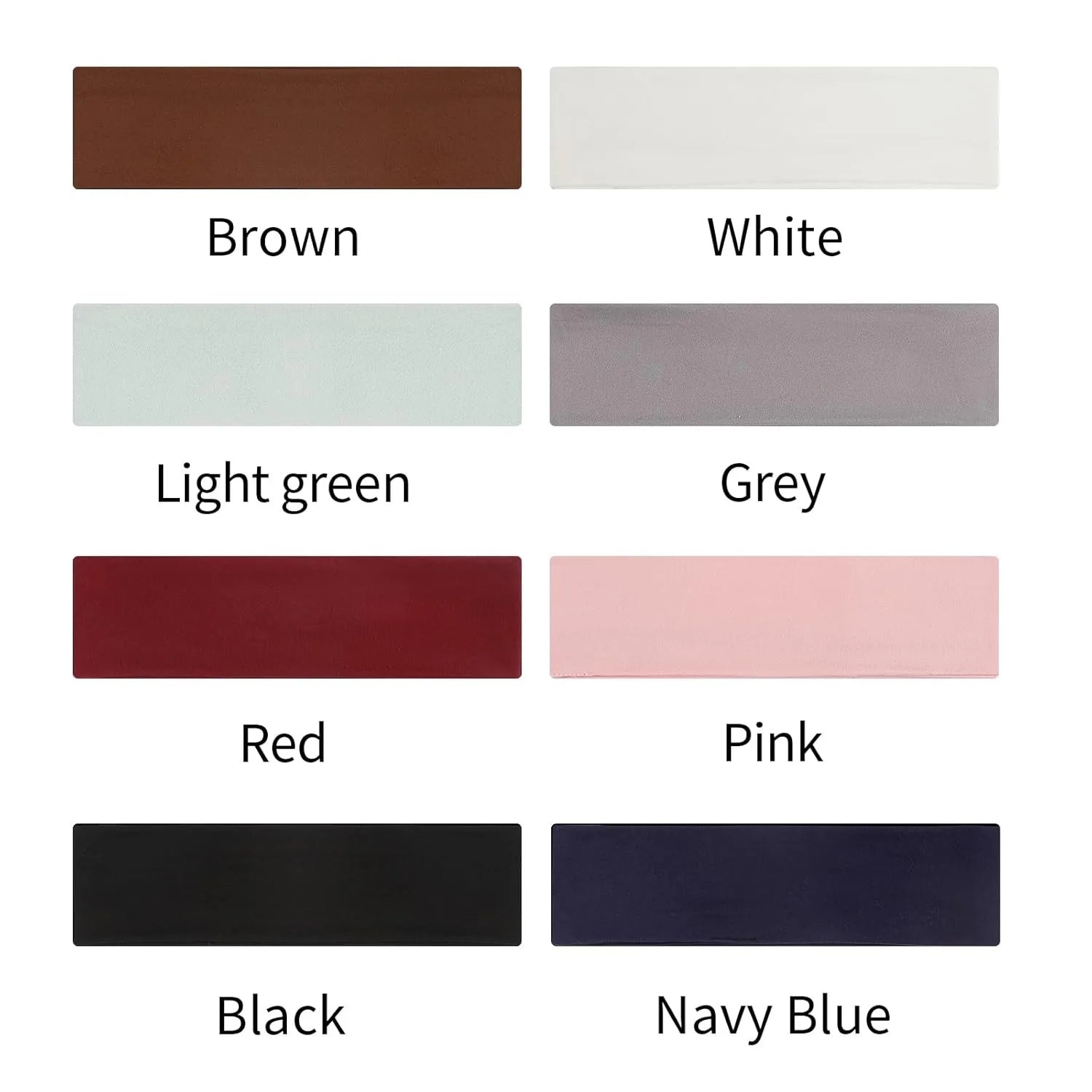 8 Pack Sport Headbands for Women, Elastic Soft Fabric Non-Slip Hair Bands Hair Warp
